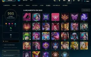 Conta nível 213 ✨ Skin Lux elementalista com borda+