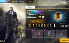 CONTA FREE FIRE-SUPER PROMOÇÃO -50% (AVALIADA EM R$2.000)