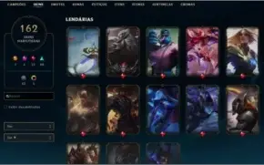 Conta Plat 4 - 162 Skins