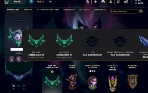 Esmeralda 3 com 125 Champs e 272 Skins + 700k de Vayne
