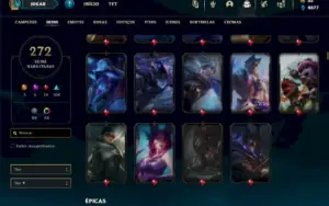 Esmeralda 3 com 125 Champs e 272 Skins + 700k de Vayne