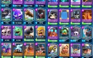 Conta Clash Royale - NVL13 - 100kGold - 1k Gemas
