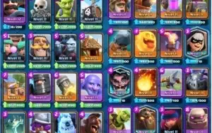 Conta Clash Royale - NVL13 - 100kGold - 1k Gemas