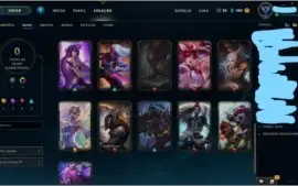 Conta League of Legends Platina 3 com Skins Lendárias
