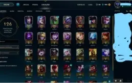 Conta League of Legends Platina 3 com Skins Lendárias