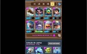 Clash Royale Arena 10 (3150) com  8 lendarias. Xp10