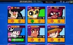 Conta Brawl Stars - 33/34 Brawlers