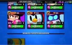 Conta Brawl Stars - 33/34 Brawlers