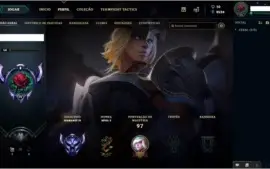 Conta LoL Diamante IV 2019 Smurf 128V - 66D