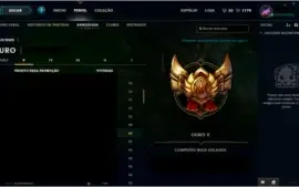 Conta De Lol Gold V