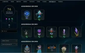Vendo conta com varias skins