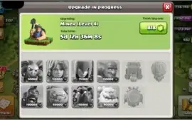Conta Clash of clans CV 11 Semi Full