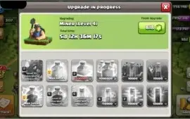Conta Clash of clans CV 11 Semi Full