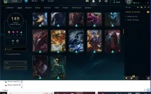 Conta LVL 209,, Skins 149,, Champs 144