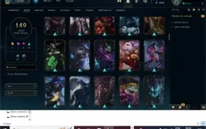 Conta LVL 209,, Skins 149,, Champs 144