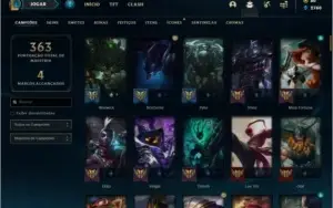 Conta prata 2 com 84 skins e 118 champs
