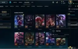 Conta LOL - Level 187, 110 Skins Raras, R$1500 Gasto, Ouro2.