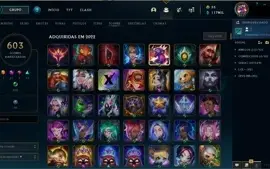Conta LoL 1390 skins