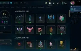 Conta LoL 1390 skins