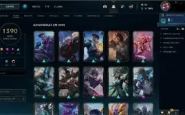Conta LoL 1390 skins