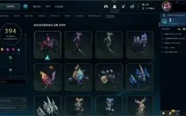 Conta LoL 1390 skins