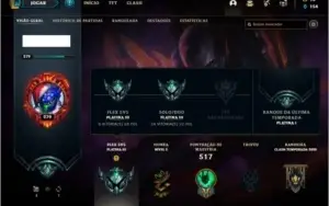 Conta platina 3 com 181 skins e TODOS os champs ( MAIN SUP )