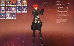 GENSHIN IMPACT - AR 25 - DILUC+ MONA + KEQING