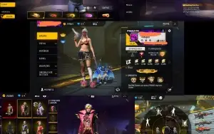 Conta Free Fire focado feminino
