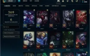 Conta prata 4 com 29 skins e 111 champs