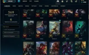 Conta prata 4 com 29 skins e 111 champs
