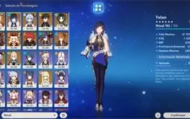 Hutao C1,Zhongli C1,Yelan,Xiao,Ganyu,Yoimiya,klee+Outros T5*