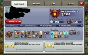 VILA CLASH OF CLANS CV 10(9.5) E COM CLASH ROYALE