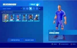 CONTA DE FORNITE COM MINTY, PACOTE SOMBRIO E SKINS DE PASSE