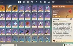 [NA]AR 55 Hutao + Báculo de Homa + Ayaka + Raiden + Ganyu ++