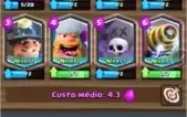 clash royale  nível 9 arena lendária 3294 troféus
