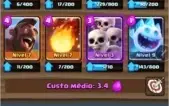 clash royale  nível 9 arena lendária 3294 troféus