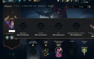 Unranked com TODOS os Champs e 174 Skins + 2200 RP