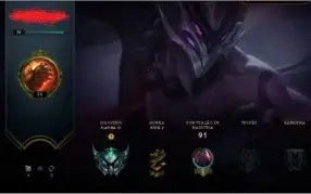 Conta Platina 4 Lol upada a mão