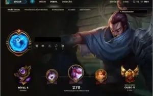 Conta League of Legends Gold - 102 Champ, Skins, Ícones