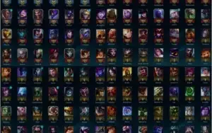 Conta League of Legends 107 CHAMP,PLATINA V,44 SKINS