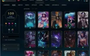 Gold 2 109 Skins Rammus Rei e Riven campeonato de 2012