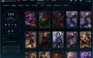 Gold 2 109 Skins Rammus Rei e Riven campeonato de 2012