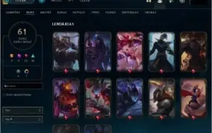CONTA LOL LVL 263 / 38 CHAVES / 61 SKINS / 9 PAGINAS DE RUNA