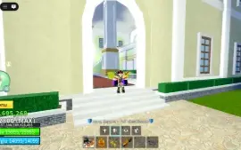 conta de blox fruits com dark blade e skin de robux!!!