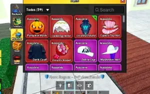 conta de blox fruits com dark blade e skin de robux!!!