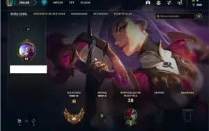 Conta ouro 3 com 5 Skins e 30 Champs
