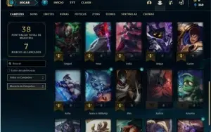 Conta ouro 3 com 5 Skins e 30 Champs