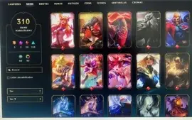 VENDO CONTA LOL 310 SKINS/NO PREÇO (ACEITO NEGOCIAÇÃO)