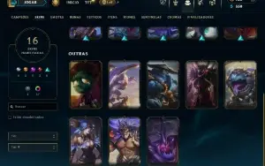 Ouro 4 com 55 Champs e 16 Skins