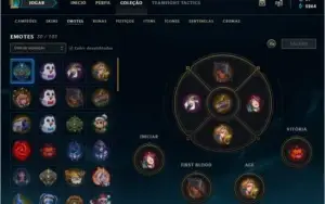 Conta com 347skins todos os champs pagina de runa diamante 2